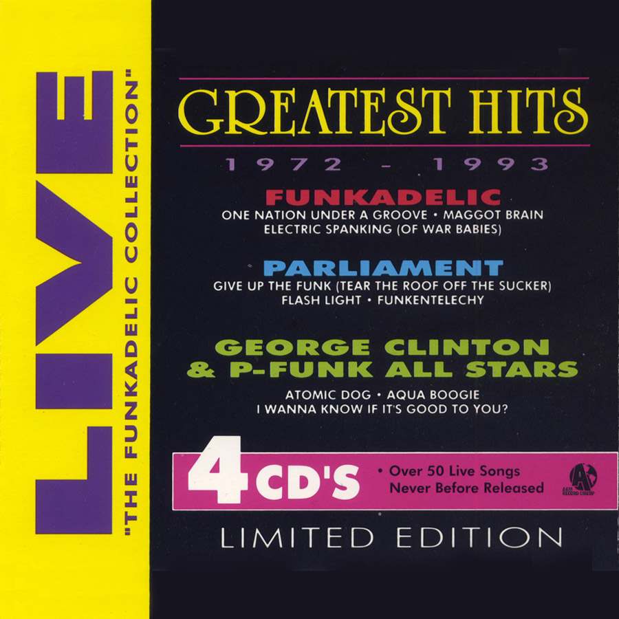 Funkadelic Parliament George Clinton and P-Funk All Stars ‎- Live Greatest Hits 1972-1993