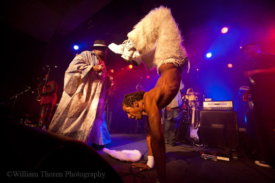 George Clinton on stage